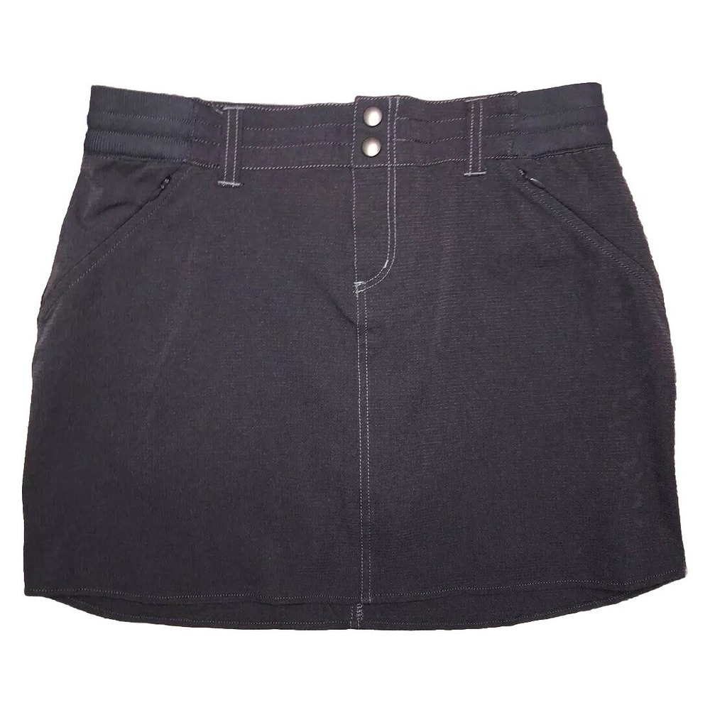 Kuhl Skort Women's 6 Gray Ripstop Stretch Strattus Skirt Outdoor Hiking